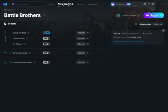 captura de pantalla de las trampas de Battle Brothers