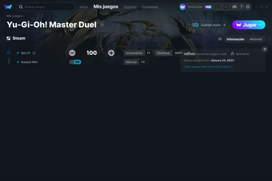 captura de pantalla de las trampas de Yu-Gi-Oh! Master Duel