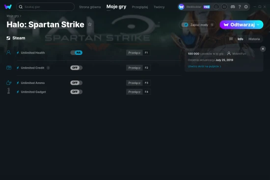 cheaty Halo: Spartan Strike zrzut ekranu
