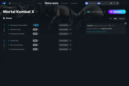 Mortal Kombat X Cheats Screenshot