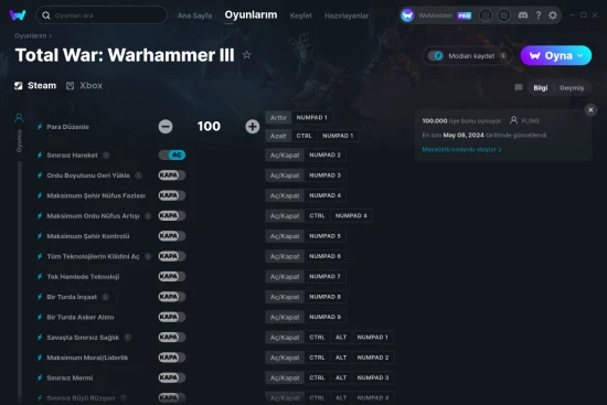 Total War: Warhammer III hilelerin ekran görüntüsü