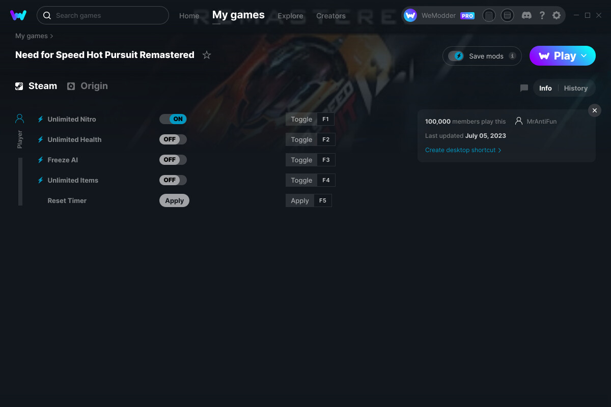 Need For Speed Hot Pursuit Remastered Cheats Need for Speed Hot Pursuit Remastered Cheats and Trainer for EA