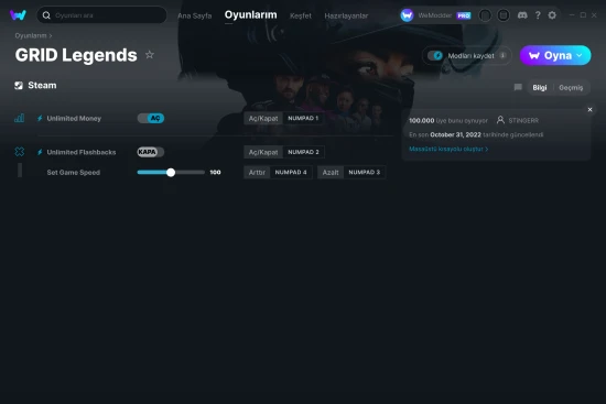 GRID Legends hilelerin ekran görüntüsü