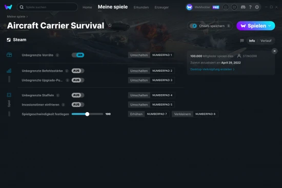 Aircraft Carrier Survival Cheats Screenshot