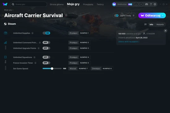 cheaty Aircraft Carrier Survival zrzut ekranu