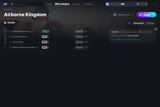 captura de pantalla de las trampas de Airborne Kingdom