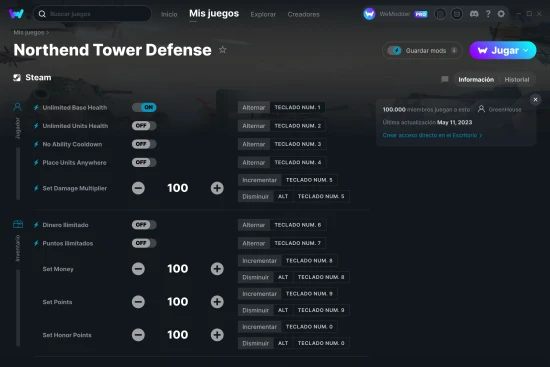 captura de pantalla de las trampas de Northend Tower Defense