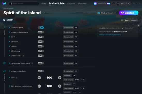 Spirit of the Island Cheats Screenshot