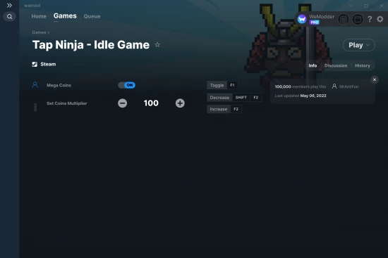 Tap Ninja - Idle Game cheats screenshot