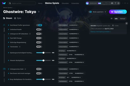 Ghostwire: Tokyo Cheats Screenshot