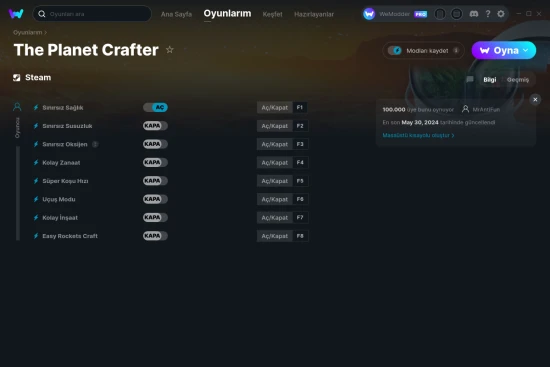 The Planet Crafter hilelerin ekran görüntüsü