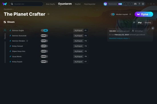 The Planet Crafter hilelerin ekran görüntüsü