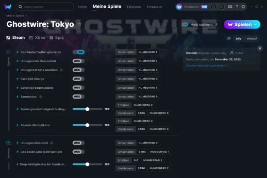 Ghostwire: Tokyo Cheats Screenshot