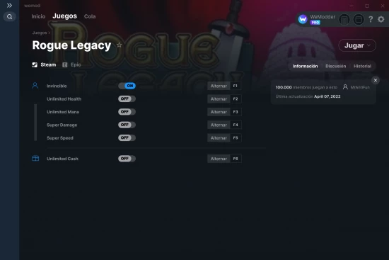 captura de pantalla de las trampas de Rogue Legacy