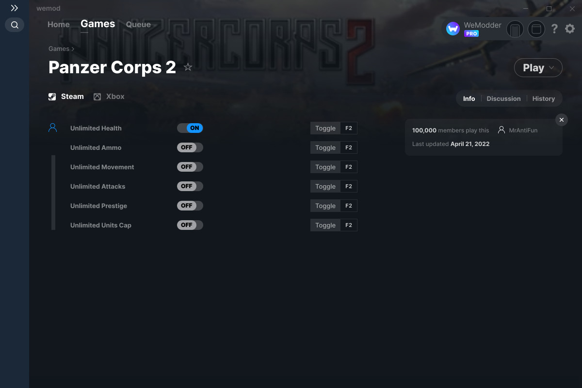 Panzer Corps 2 Cheats and Trainer for Xbox Trainers WeMod Community