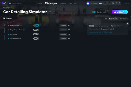captura de pantalla de las trampas de Car Detailing Simulator