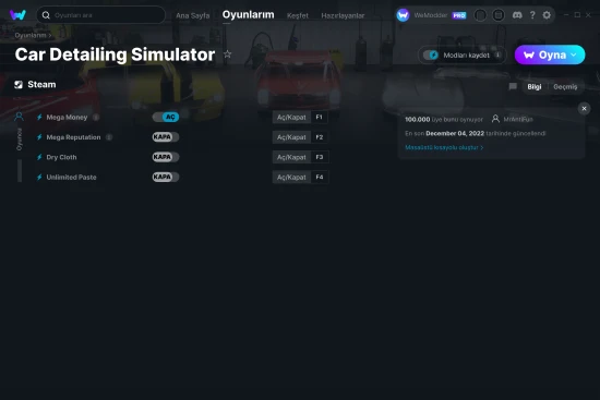 Car Detailing Simulator hilelerin ekran görüntüsü