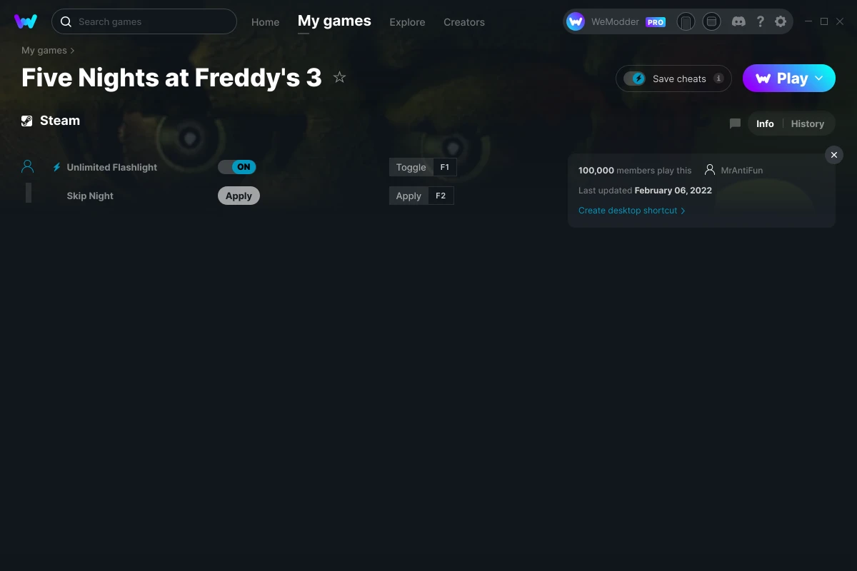 Five Nights at Freddy's 3 on Steam