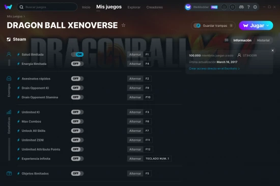 captura de pantalla de las trampas de DRAGON BALL XENOVERSE