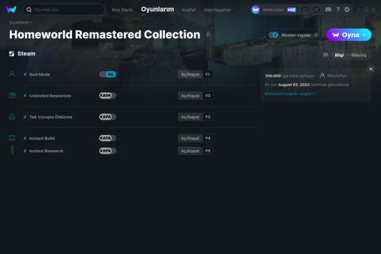 Homeworld Remastered Collection hilelerin ekran görüntüsü
