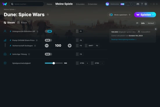 Dune: Spice Wars Cheats Screenshot