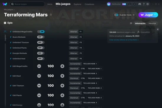 captura de pantalla de las trampas de Terraforming Mars