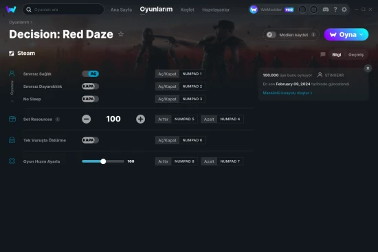 Decision: Red Daze hilelerin ekran görüntüsü