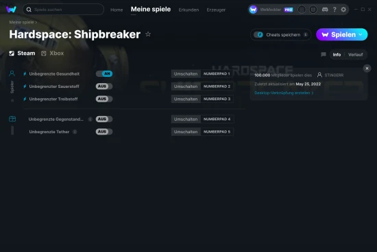 Hardspace: Shipbreaker Cheats Screenshot