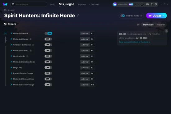 captura de pantalla de las trampas de Spirit Hunters: Infinite Horde