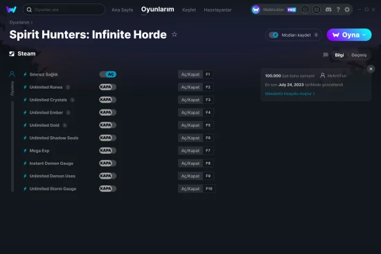 Spirit Hunters: Infinite Horde hilelerin ekran görüntüsü