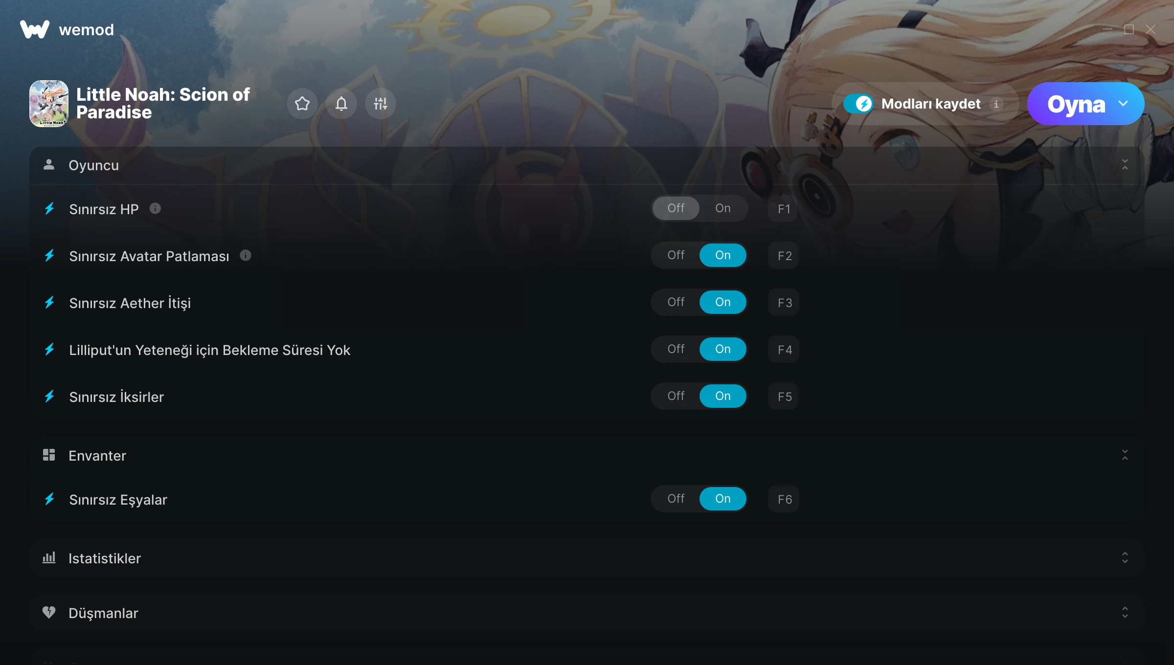 Little Noah: Scion of Paradise hilelerinin ekran görüntüsü