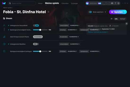 Fobia - St. Dinfna Hotel Cheats Screenshot