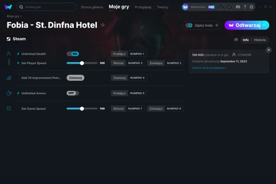 cheaty Fobia - St. Dinfna Hotel zrzut ekranu