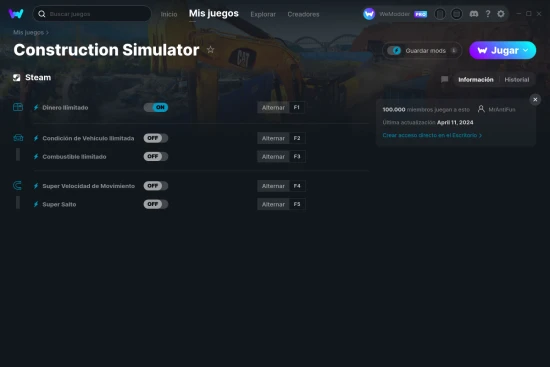 captura de pantalla de las trampas de Construction Simulator