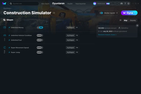Construction Simulator hilelerin ekran görüntüsü