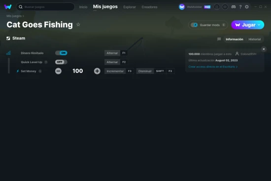captura de pantalla de las trampas de Cat Goes Fishing