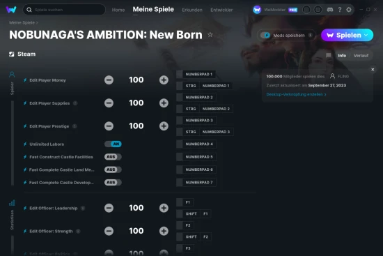 NOBUNAGA'S AMBITION: New Born Cheats Screenshot