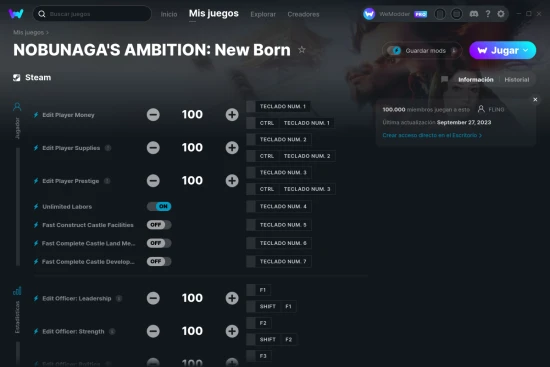 captura de pantalla de las trampas de NOBUNAGA'S AMBITION: New Born