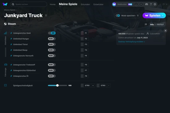 Junkyard Truck Cheats Screenshot
