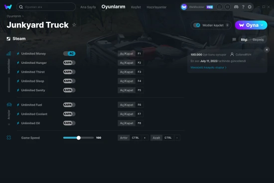 Junkyard Truck hilelerin ekran görüntüsü