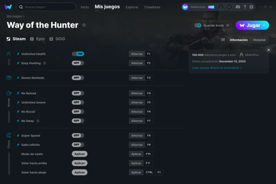 captura de pantalla de las trampas de Way of the Hunter