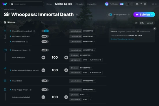 Sir Whoopass: Immortal Death Cheats Screenshot