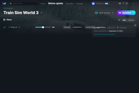 Train Sim World 3 Cheats Screenshot