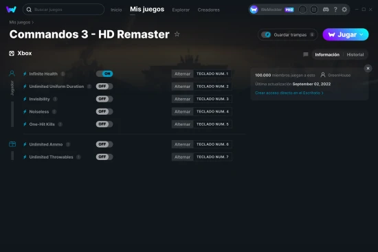 captura de pantalla de las trampas de Commandos 3 - HD Remaster