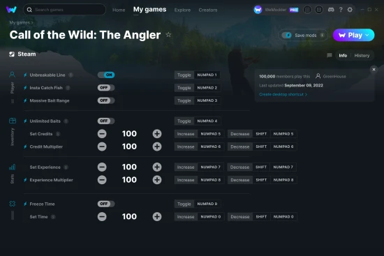 Call of the Wild: The Angler cheats screenshot