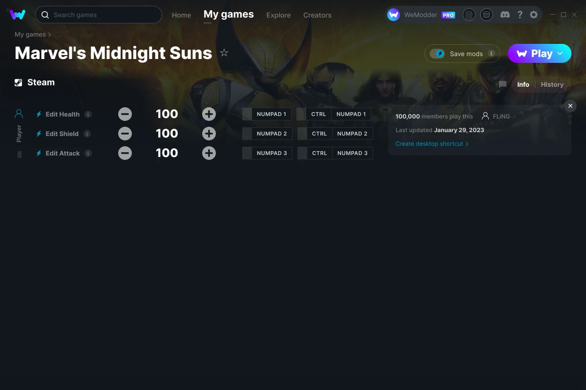 Marvel's Midnight Suns Cheats & Trainers for PC