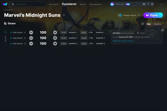 Marvel's Midnight Suns hilelerin ekran görüntüsü