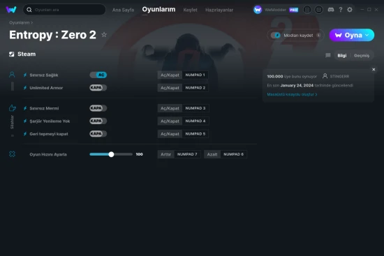 Entropy : Zero 2 hilelerin ekran görüntüsü