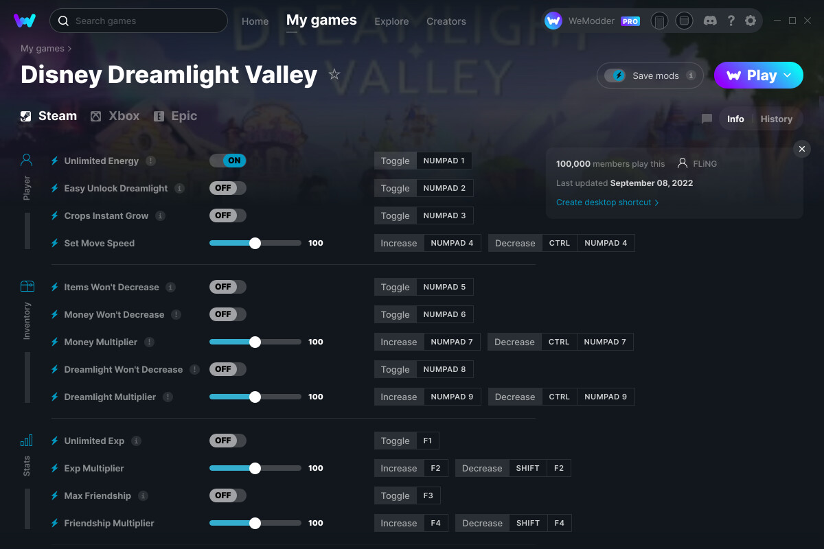 Disney dreamlight valley cheats and trainer for epic games trainers