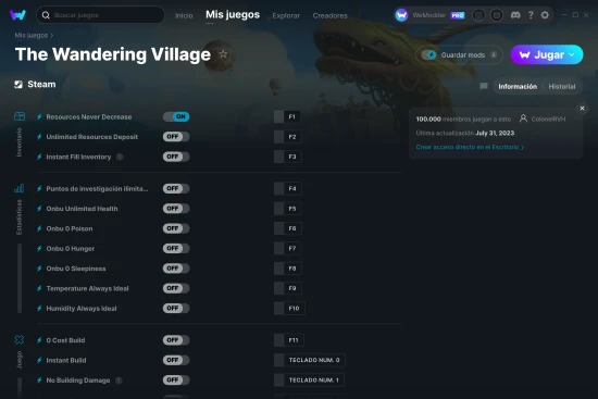 captura de pantalla de las trampas de The Wandering Village